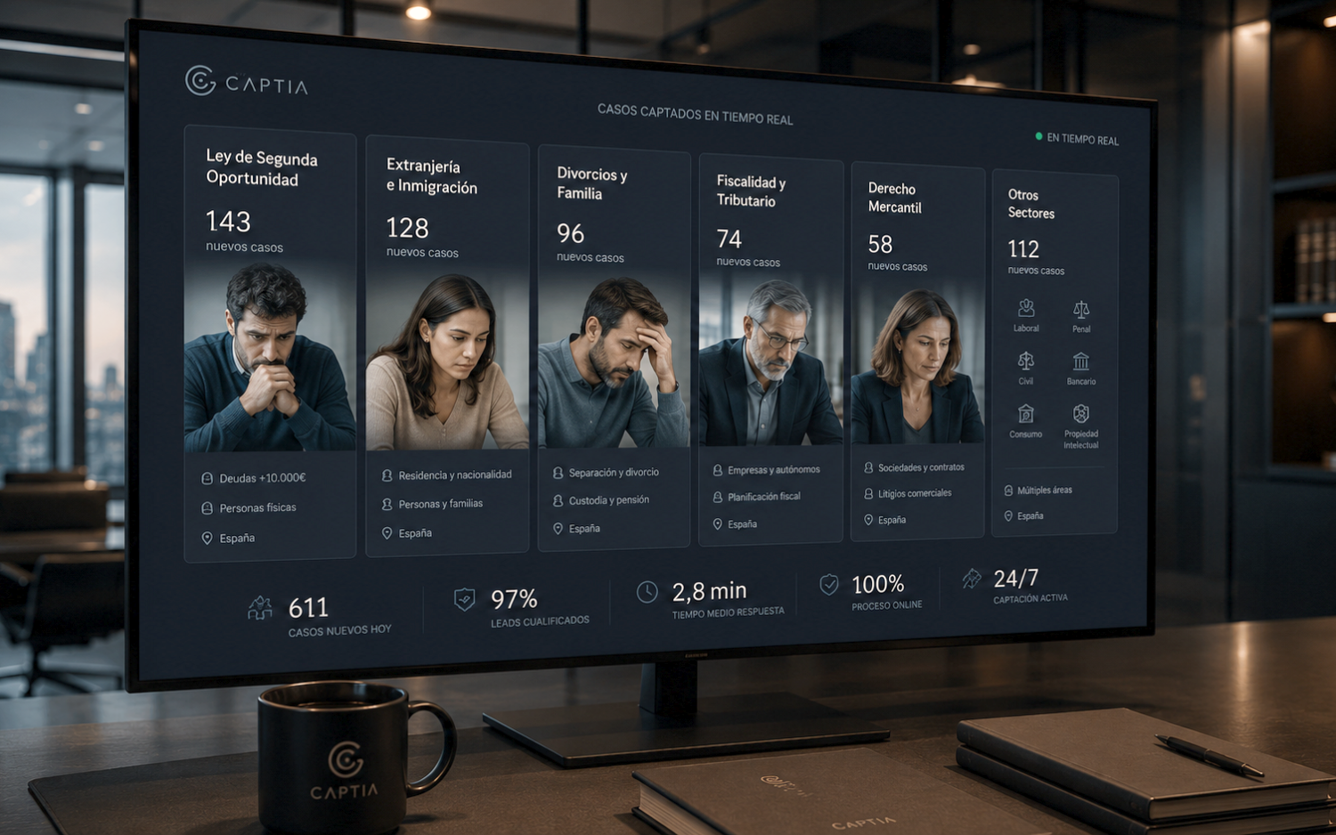 Panel de distribución en tiempo real